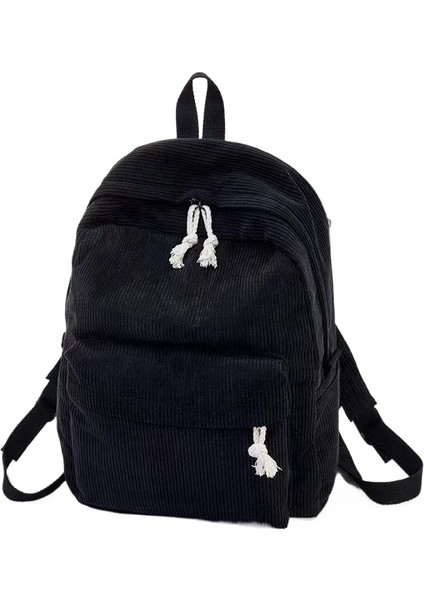 Yeni Okul Çantası Kadın Kore Versiyonu Yuansu Ulzzang Lise Öğrencisi Kişiselleştirilmiş Kadife Kolej Tarzı Sırt Çantası Kadın Sırt Çantası (Yurt Dışından)