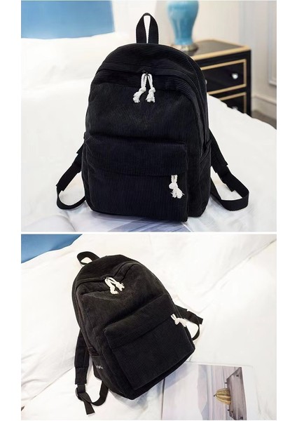 Yeni Okul Çantası Kadın Kore Versiyonu Yuansu Ulzzang Lise Öğrencisi Kişiselleştirilmiş Kadife Kolej Tarzı Sırt Çantası Kadın Sırt Çantası (Yurt Dışından) modelleri