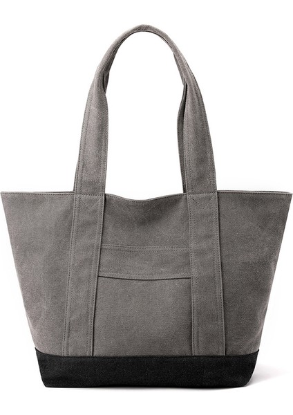 Moda Büyük Kapasiteli Aşınmaya Dalı Kadın Kanvas Çanta Anne Çantası Omuz Çantası Büyük Işe Gidip Gelme Boş Zaman Bez Çantası (Yurt Dışından)