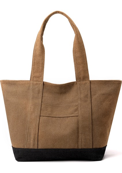 Moda Büyük Kapasiteli Aşınmaya Dalı Kadın Kanvas Çanta Anne Çantası Omuz Çantası Büyük Işe Gidip Gelme Boş Zaman Bez Çantası (Yurt Dışından)