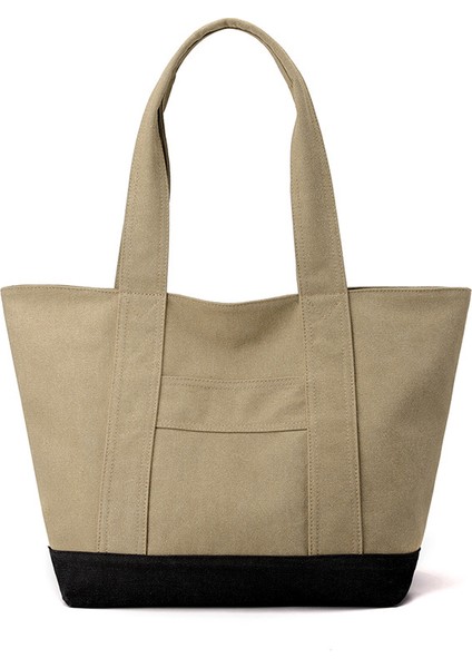 Moda Büyük Kapasiteli Aşınmaya Dalı Kadın Kanvas Çanta Anne Çantası Omuz Çantası Büyük Işe Gidip Gelme Boş Zaman Bez Çantası (Yurt Dışından)