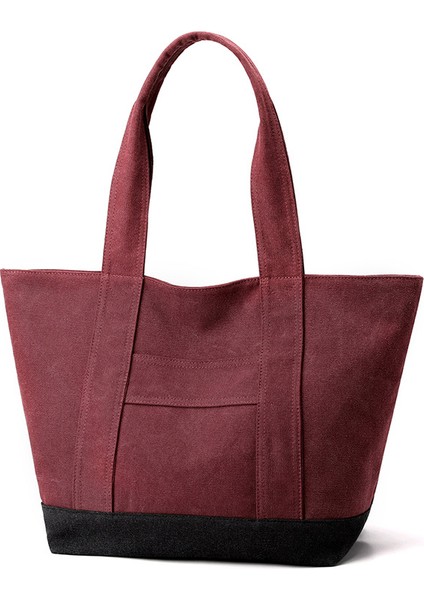 Moda Büyük Kapasiteli Aşınmaya Dalı Kadın Kanvas Çanta Anne Çantası Omuz Çantası Büyük Işe Gidip Gelme Boş Zaman Bez Çantası (Yurt Dışından)