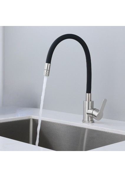 Mutfak Lavabo Bataryası, 304 Paslanmaz Çelik, Gerilebilir Silikon, Sıcak ve Soğuk (Yurt Dışından) modelleri