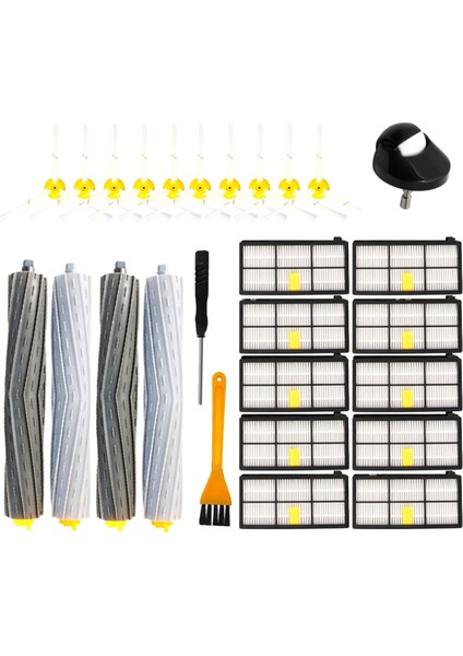 Irobot Roomba 800 900 Serisi 860 865 866 870 880 885 890 960 980 990 Yedek Parçalar Ana Yan Fırça Filtresi (Yurt Dışından)