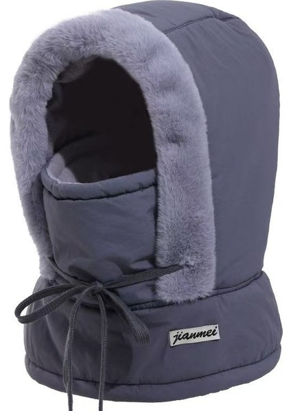 Dış Mekan Bisiklet Için Yünleme, Kalınlaştırılmış, Isıtıcı, Rüzgar Geçirmez ve Soğuktan Koruyan Boyunlu Pamuklu Şapka (Yurt Dışından)