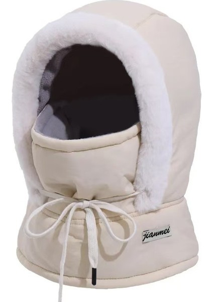 Dış Mekan Bisiklet Için Yünleme, Kalınlaştırılmış, Isıtıcı, Rüzgar Geçirmez ve Soğuktan Koruyan Boyunlu Pamuklu Şapka (Yurt Dışından)