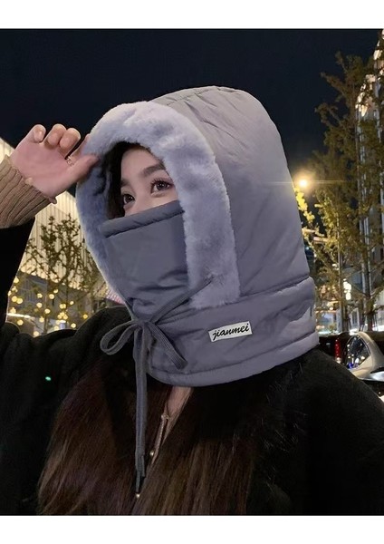 Dış Mekan Bisiklet Için Yünleme, Kalınlaştırılmış, Isıtıcı, Rüzgar Geçirmez ve Soğuktan Koruyan Boyunlu Pamuklu Şapka (Yurt Dışından) modelleri