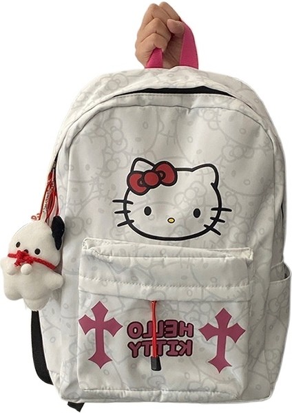 Sırt Çantası Yeni Sevimli Niş Sırt Çantası Lise Öğrencisi Baskılı Okul Çantası Kampüs Büyük Kapasiteli Hafif Kız Çantası (Yurt Dışından)