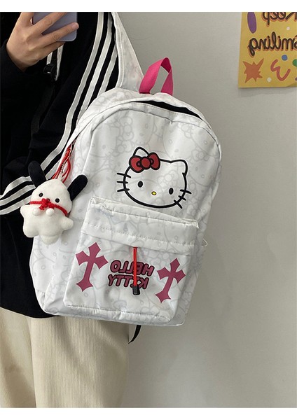 Sırt Çantası Yeni Sevimli Niş Sırt Çantası Lise Öğrencisi Baskılı Okul Çantası Kampüs Büyük Kapasiteli Hafif Kız Çantası (Yurt Dışından) indirimleri