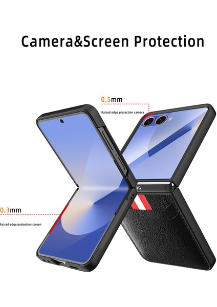 Samsung Galaxy Z Flip7 5g Için Webbing Slot Litchi Kılıf (Yurt Dışından) indirimleri