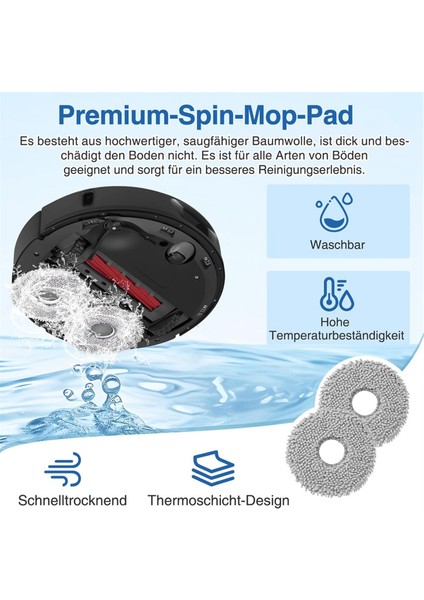 Roborock Qrevo S/qrevo Pro/qrevo Max V Ana Yan Fırça Hepa Filtre Paspas Bezi Toz Torbası Yedek Parçaları (Yurt Dışından) modelleri