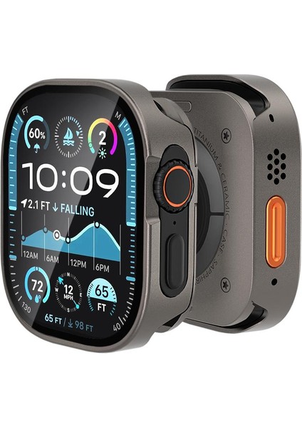 Apple Watch Ultra 3 / 2 / 1 49MM Için Film Alüminyum Saat Kılıfı (Yurt Dışından)