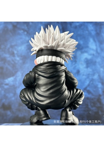 Jujutsu Kaisen Q Versiyonu Çömelme Gojo Satoru Anime Kutu Figür Modeli Süsleri (Yurt Dışından) modelleri