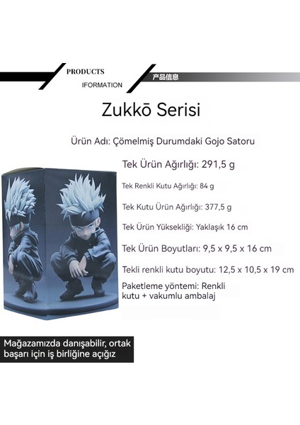 Jujutsu Kaisen Q Versiyonu Çömelme Gojo Satoru Anime Kutu Figür Modeli Süsleri (Yurt Dışından) fırsatları