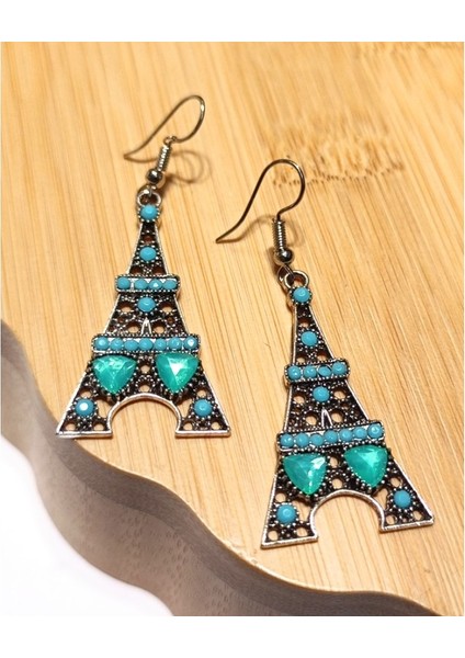 Lüks Renkli Figürlü Otantik Küpe