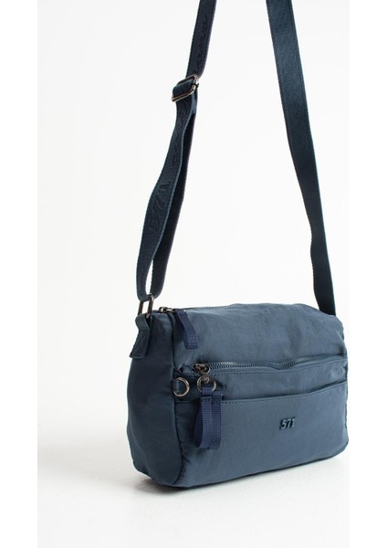 Yumuşak Dokulu Ultra Hafif, Esnek ve Su Geçirmez Polyamid Kumaş Omuz Çantası Lacivert Model: (571-13-14C)