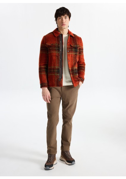 D5WM-PNT3899 Camel Relaxed Düz Erkek Pantolon