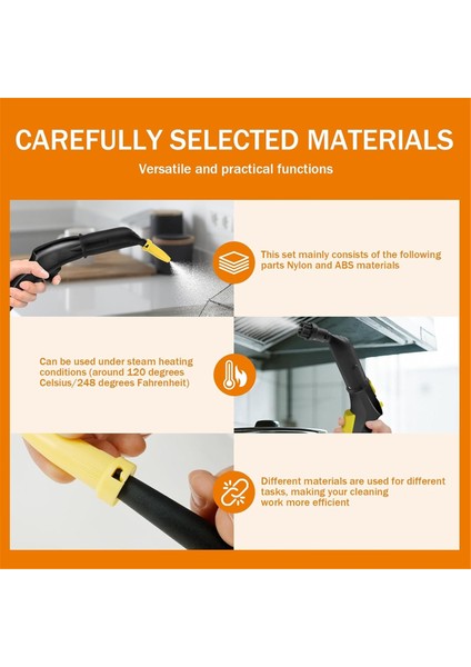 Karcher Easyfix Sc1/sc2/sc3/sc4/sc5/sc7 El Süpürgesi ve Paspas Bezi Için Buhar Nozulu Kıl Fırça Seti (Yurt Dışından) fırsatları