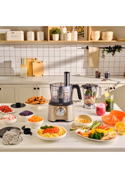 Mastermaid Power Max 11 in 1 2500w Mutfak Robotu Mineral Gold