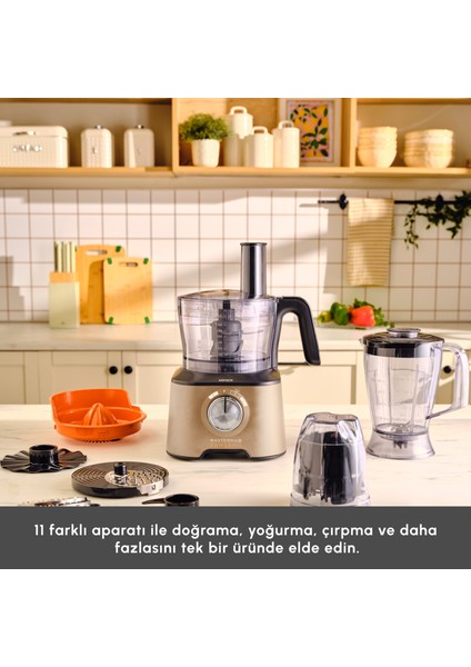 Mastermaid Power Max 11 in 1 2500w Mutfak Robotu Mineral Gold modelleri