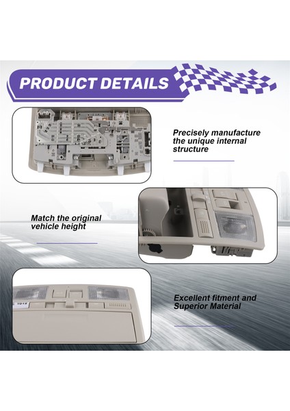Mazda 6 2009-2013 Için Sunroof Switch Tavan Işığı ile Araba Tepesi Konsolu Okuma Işığı GS4C69970D75 (Yurt Dışından) indirimleri