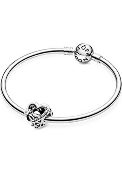 Gümüş Sonsuzluk Kalbi Charm Anneye Ait Kalp Tasarımı 798825C00 fiyatları