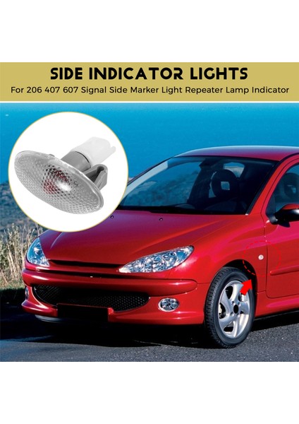 Peugeot 206 407 607 Sinyal Yan Işaretleyici Işık Tekrarlayıcı Lamba Göstergesi 632574 (Yurt Dışından) fırsatları