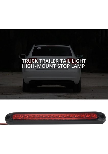 2pcs 10INCH 15 LED Römork Işığı LED Durdurma Trail Işık Üçüncü Fren Çubuğu Şeridi Ağır Hizmet Tekneleri Kamyonlar Kırmızı (Yurt Dışından) fiyatları
