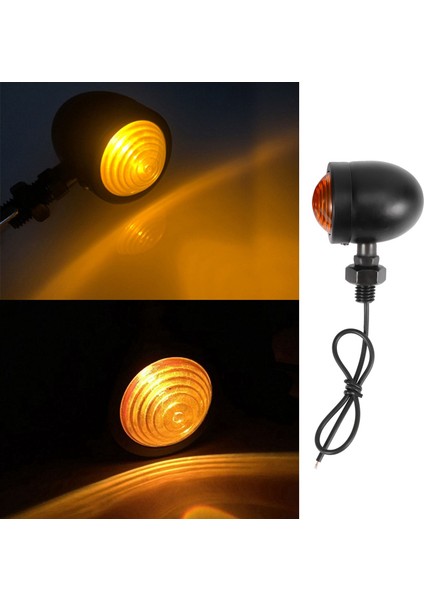 4pcs Siyah Motosiklet Dönüş Sinyal Göstergesi Lamba Honda Fatboy Helikopter Bobber Suzuki (Yurt Dışından) fırsatları