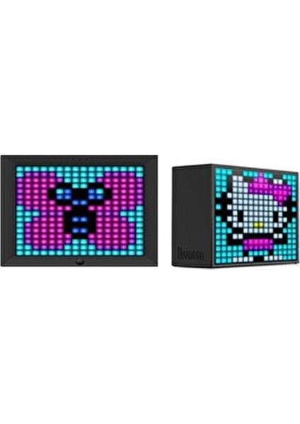 Timebox Evo Bluetooth Hoparlör ve Pixoo LED Ekran Seti Eğlenceli Piksel Tasarımları İçin fırsatları