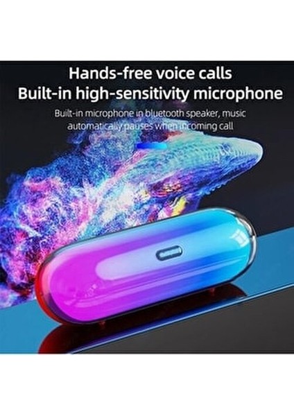 TS40 Pro Kablosuz Renkli Bluetooth Hoparlör 20 W Güç ve Yüksek Hassasiyetli Mikrofon