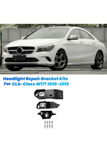 Mercedes-Benz Için Araba Far Onarım Braket Kitleri Cla Sınıfı W177 2016-2018 Far Tutucu Sabit Mount A1178202600 R (Yurt Dışından) fırsatları