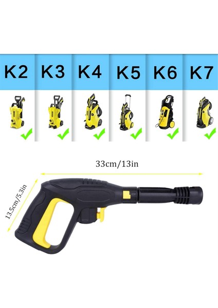 Karcher K2 K3 K4 K5 K6 K7 Basınç Yıkama Parçaları Için Nozul ile Yedek Basınç Yıkama Mızrak (Yurt Dışından) fırsatları