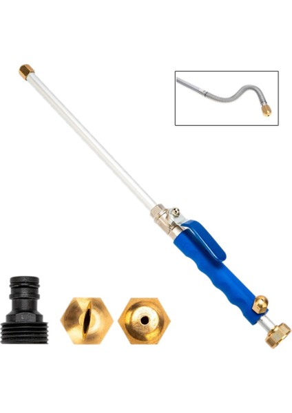 Otomobil Yüksek Basınçlı Araba Yıkama Sprey Değnek Araba Yıkama Sprey Nozul Otomobil Otomobil Yıkama Temizleme Aracı Mavi (Yurt Dışından)