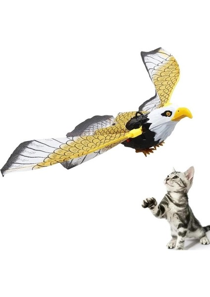 Kartal Kedi Oyuncağı Uçan Pilli Kartal İnteraktif Kedi Oyuncağı