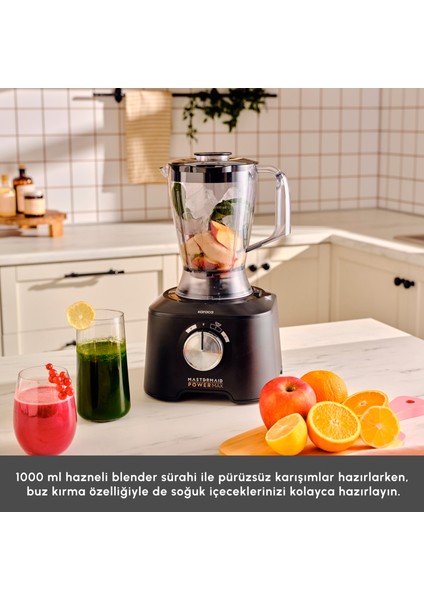 Mastermaid Power Max 11 In 1 Mutfak Robotu Matte Black Silver 2500 W