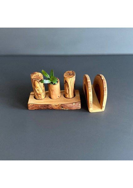 Helene Tuzluk Biberlik Kürdanlık Peçetelik Set