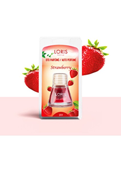 Oto Parfüm Çilek Aromasıyla Dekoratif 10 ml Araç İçin Ferahlatıcı Koku