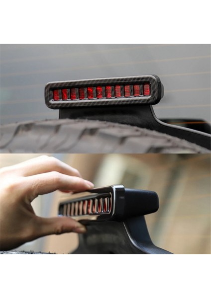 Karbon Fiber Araç Yüksek Fren Işık Lambası Kapak Jeep Wrangler Jl Gladiator Jt 2018-2023 (Yurt Dışından) modelleri