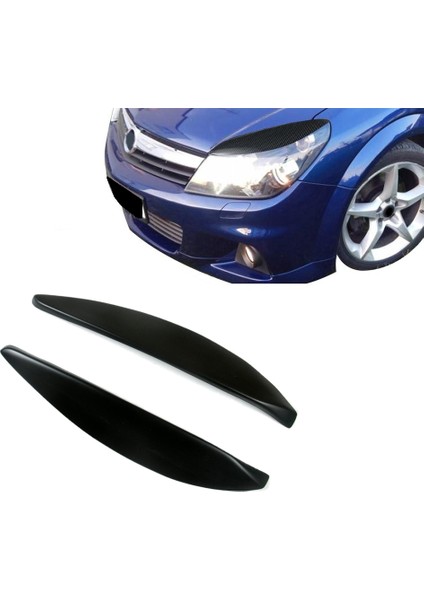 Araba Ön Far Lamba Kaşları Göz Kapakları Kalıplama Kapak Kapakları Opel Vauxhall Astra H Mk5 2004 - 2009 2007 2008 (Yurt Dışından) fırsatları