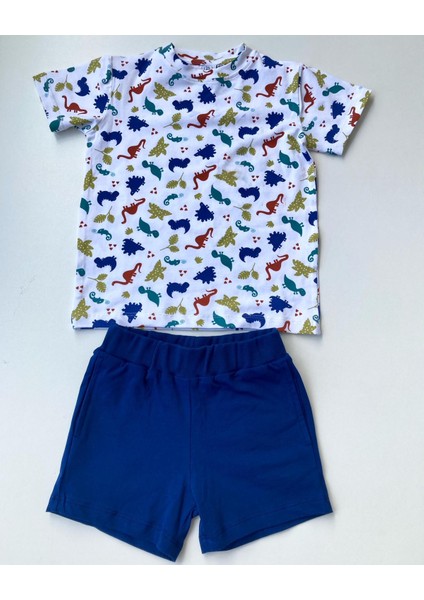 Dinazor Temalı Tshirt Şortlu Takım %100 Pamuk Tişört