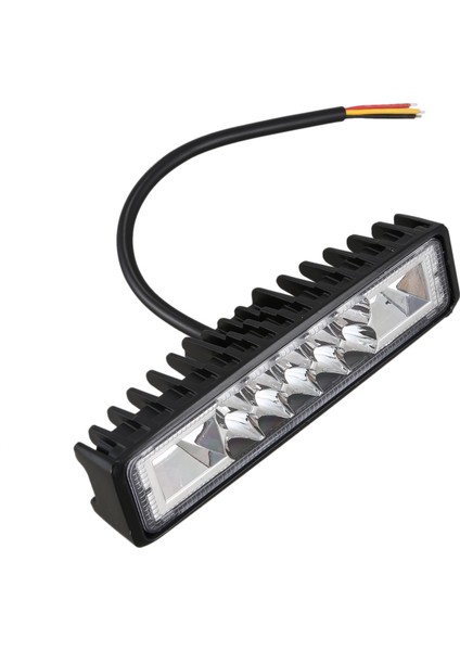 48W Strobe Flash Iş Işık LED Işık Çubuğu Kırmızı Beyaz Mavi Offroad Için 4x4 Atv Jeep Suv Motosiklet Kamyon Römork Araç Aksesuarları 12V (Yurt Dışından)