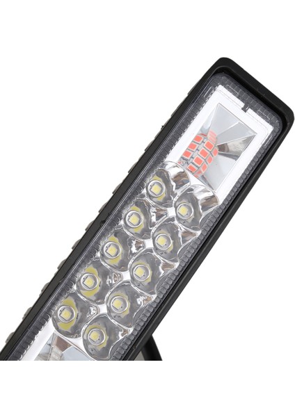 48W Strobe Flash Iş Işık LED Işık Çubuğu Kırmızı Beyaz Mavi Offroad Için 4x4 Atv Jeep Suv Motosiklet Kamyon Römork Araç Aksesuarları 12V (Yurt Dışından) fırsatları