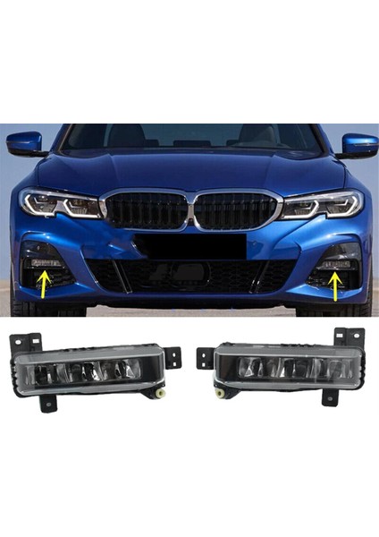 Sol Taraf Ön Tampon LED Sis Lambası Drl Lıght 63177433787 Bmw F44 G20 G21 G28 2018-2022 Gündüz Koşu Lambası (Yurt Dışından) fırsatları