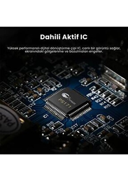 Type-C HDMI Dönüştürücü Adaptör 4K Görüntü Aktarımı 10 cm Beyaz Renkli