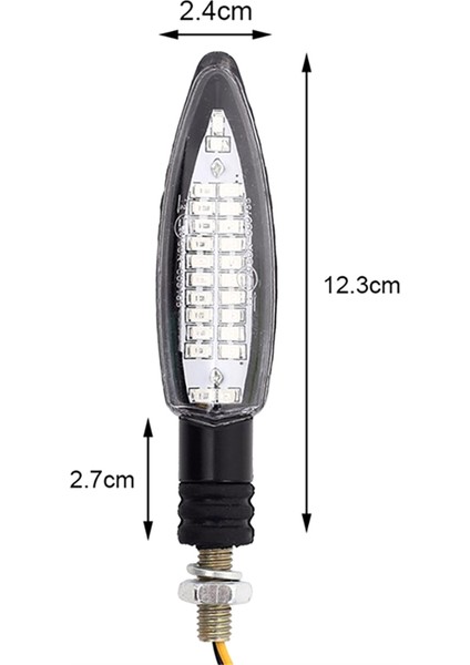 Motosiklet Dönüş Sinyali LED Işık E24 Akan Su Yanıp Sönen Göstergesi Yamaha Honda Için Bükülebilir Kuyruk Durdurma Sinyal Işığı (Yurt Dışından) fırsatları