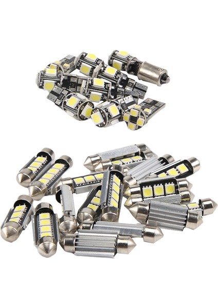 27PCS Mercedes-Benz E-Serisi W211 2002-2008 Için Beyaz Araç Içi LED Işık Kiti (Yurt Dışından) modelleri