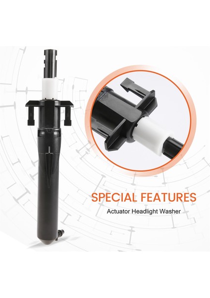 Peugeot 207 307 607 Citroen C4 C5 89028244 6438P1 Far Far Yıkama Braketi Için Far Temizleme Rondelası Pompası (Yurt Dışından) indirimleri