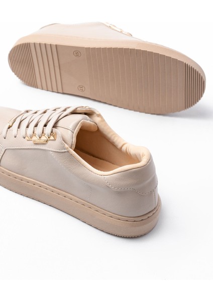 P-910 Bej Bağcıklı Taban Dikişli Günlük Kadın Spor indirimleri