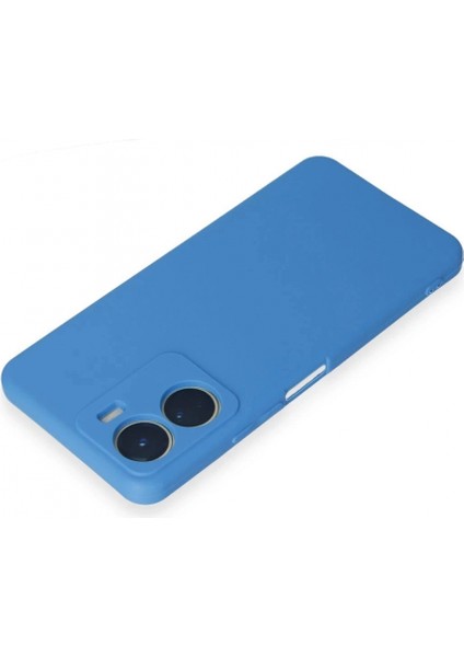 Vivo Y16 Kılıf First Silikon - Mavi modelleri